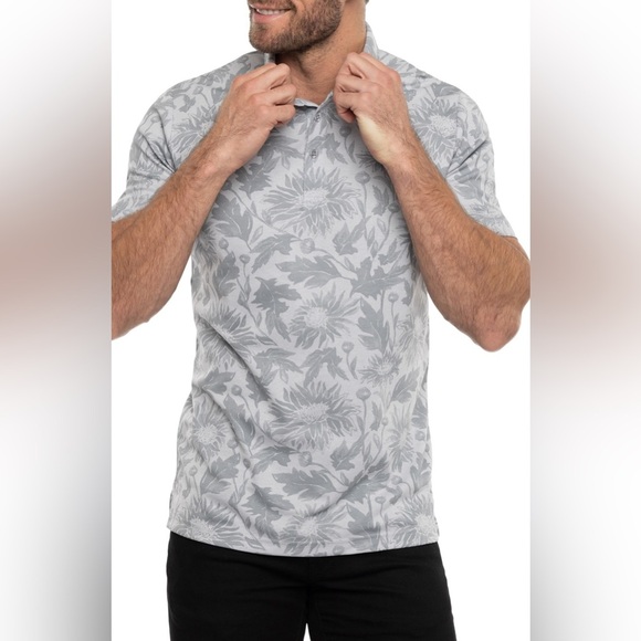 Travis Mathew Other - Travis Mathew I Can Explain Polo in Heather Light Grey - Size M